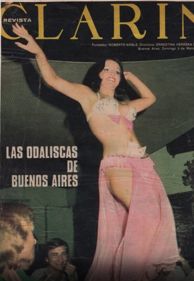 En 1975, Fairuz era conocida en Buenos Aires por ser la única en hacer la danza del vientre. La odalisca también fue tapa de Clarín