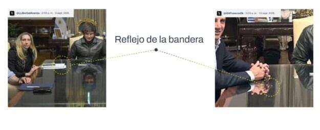 El chequeo de las fotos de Milei