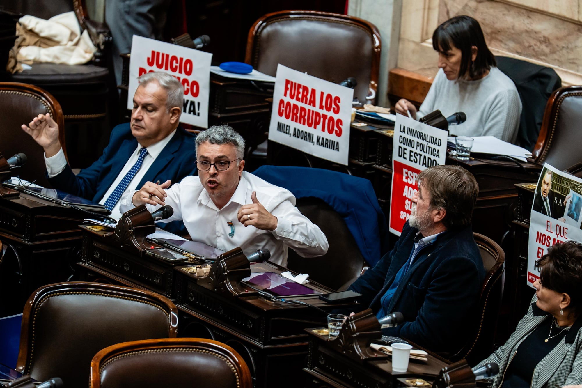 El diputado Esteban Paulón en pleno recinto