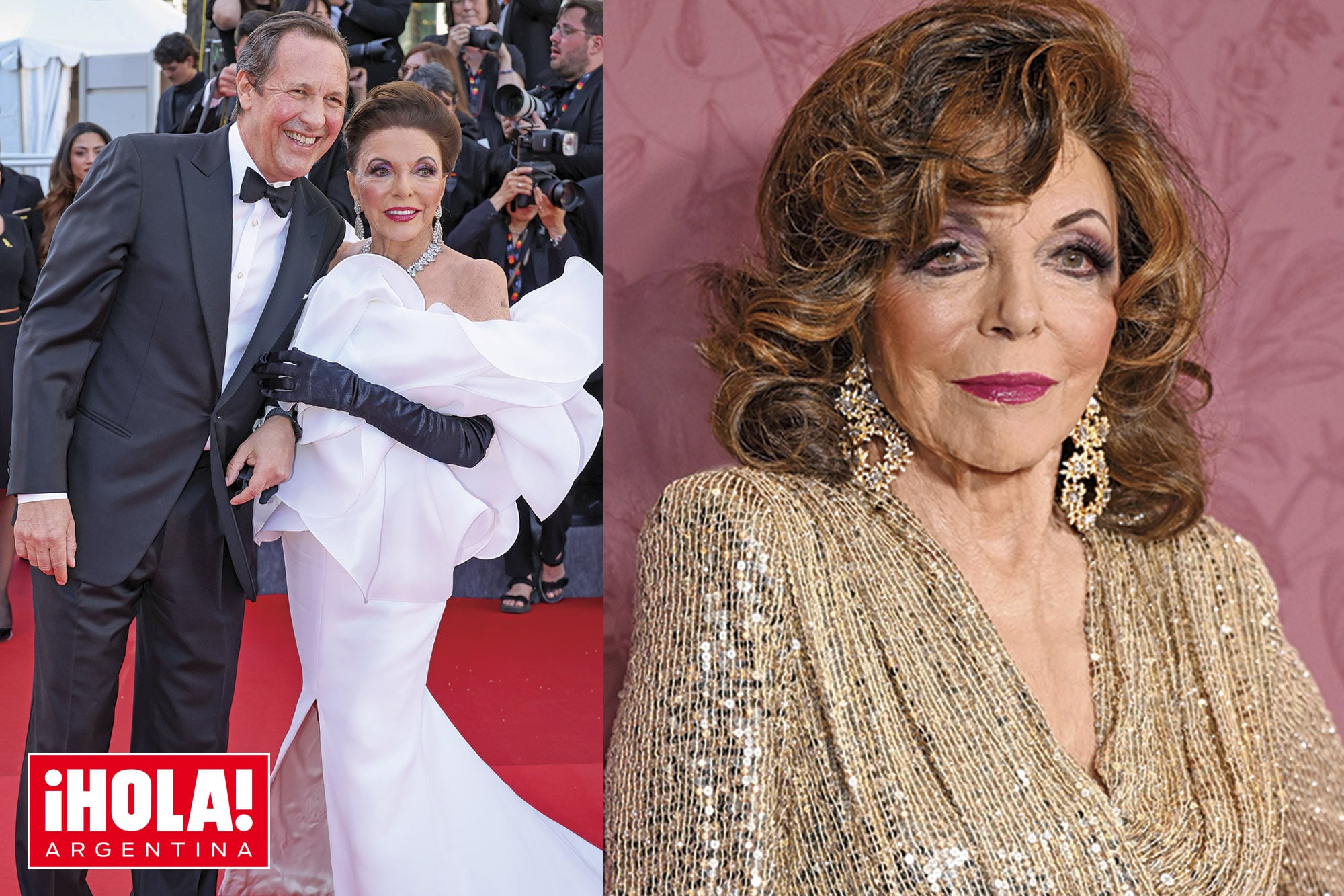 Joan Collins a los 93. Cuatro maridos, un amor que la convenció de abortar y un hombre 30 años menor con el que volvió a casarse