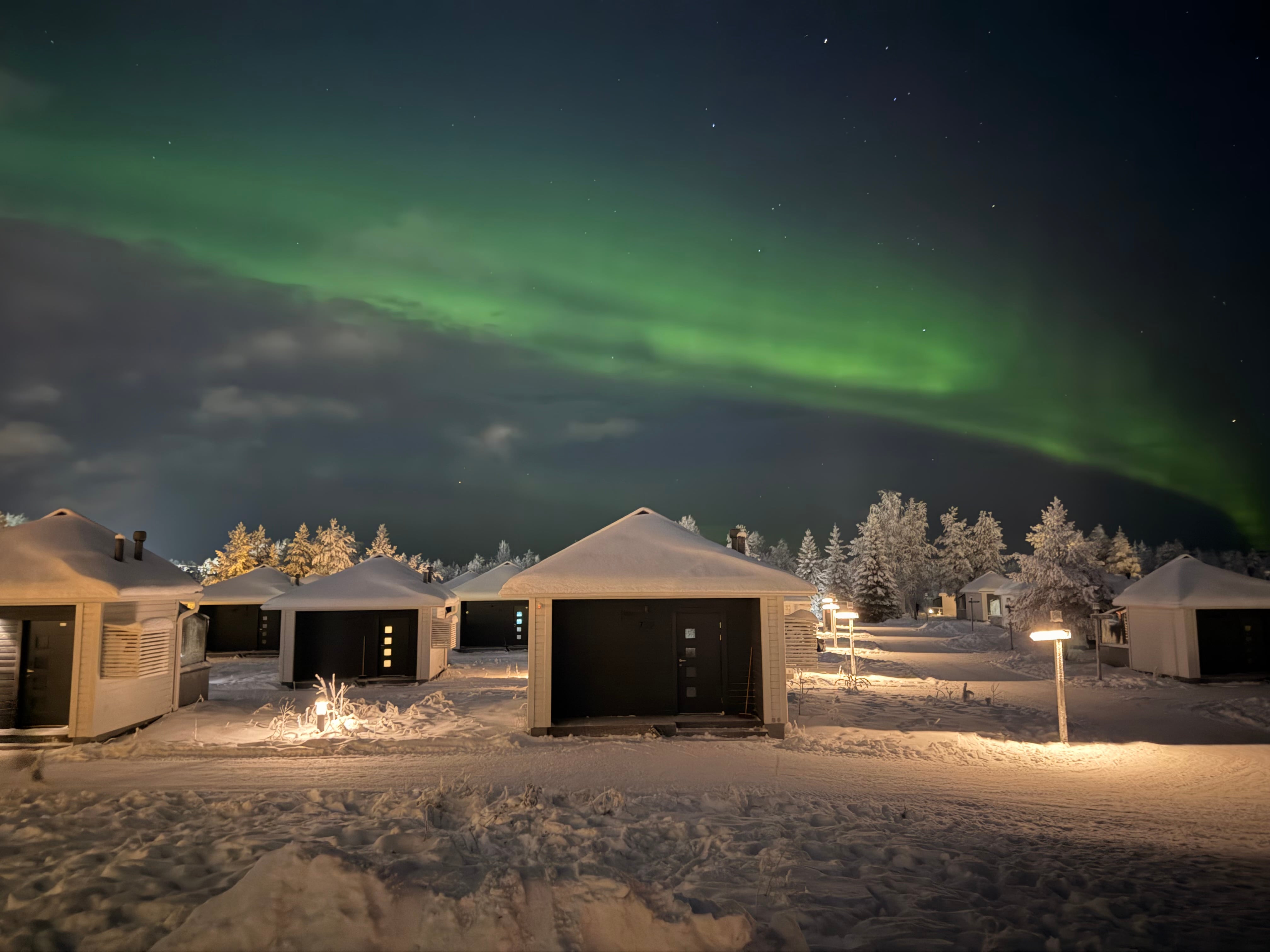 Las auroras boreales no la cansan