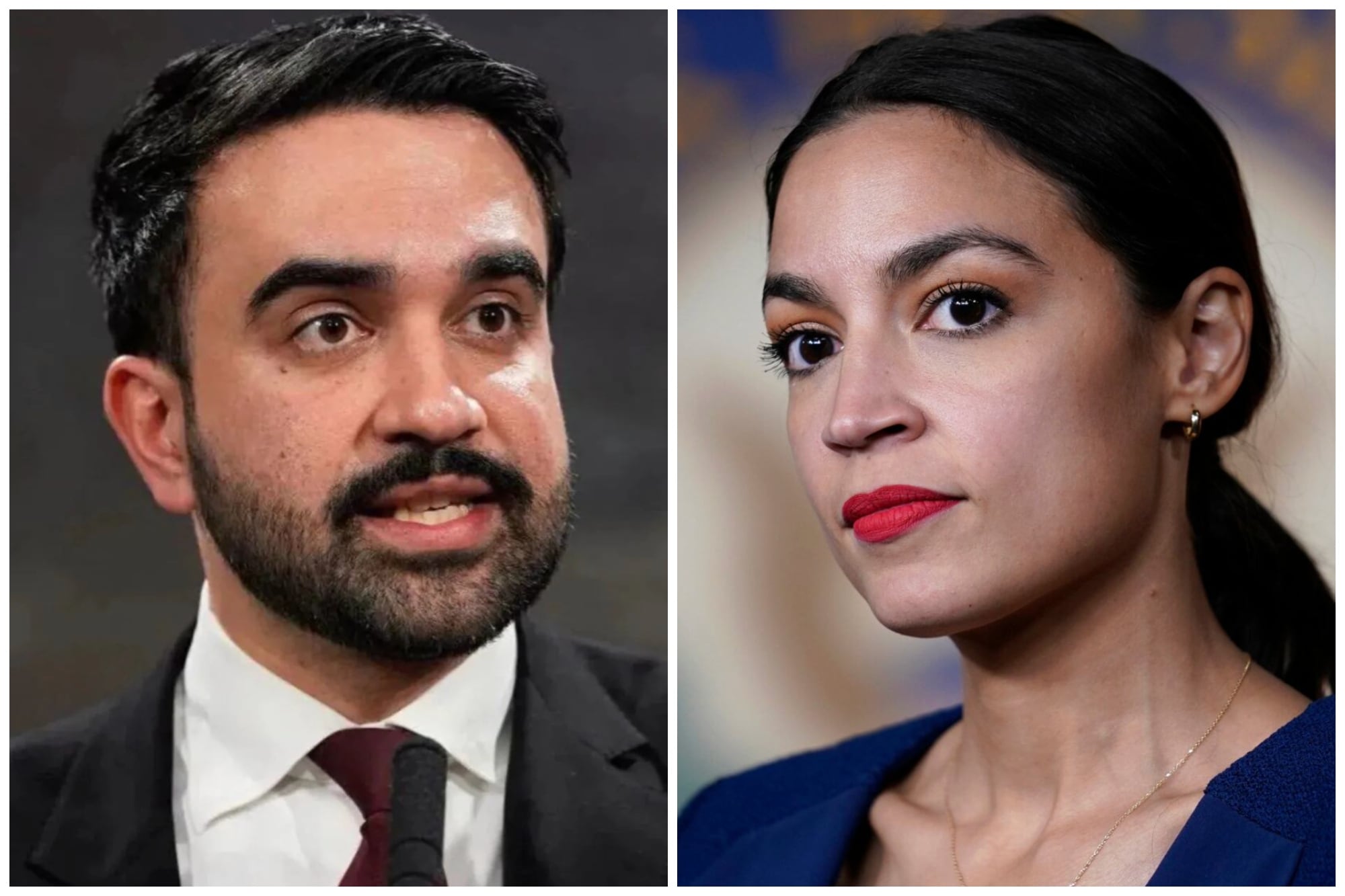 Alexandria Ocasio-Cortez y Zohran Mamdani eligieron estrategias distintas de respaldo antes de las primarias de Nueva York