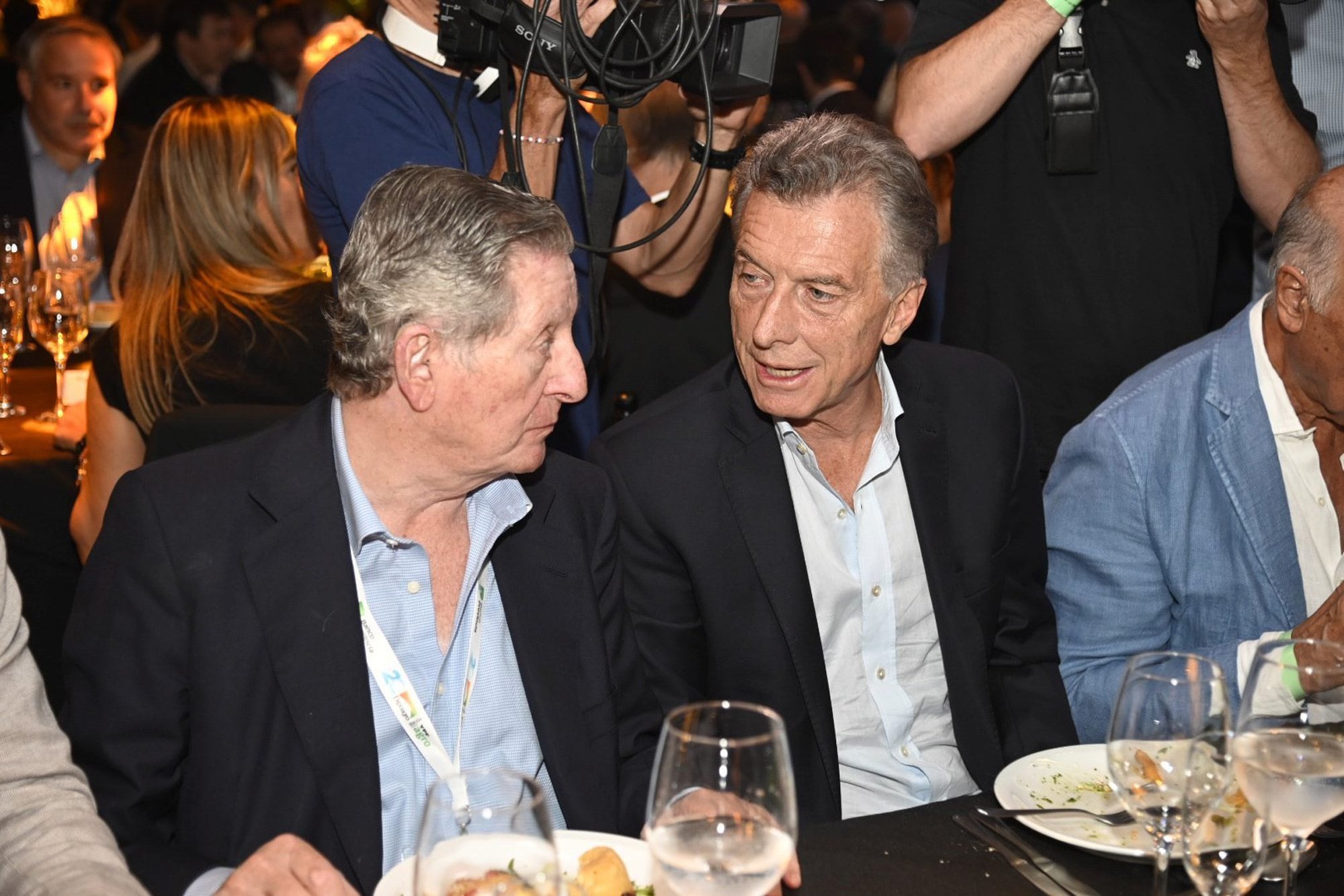 José Claudio Escribano (LA NACION) y Mauricio Macri