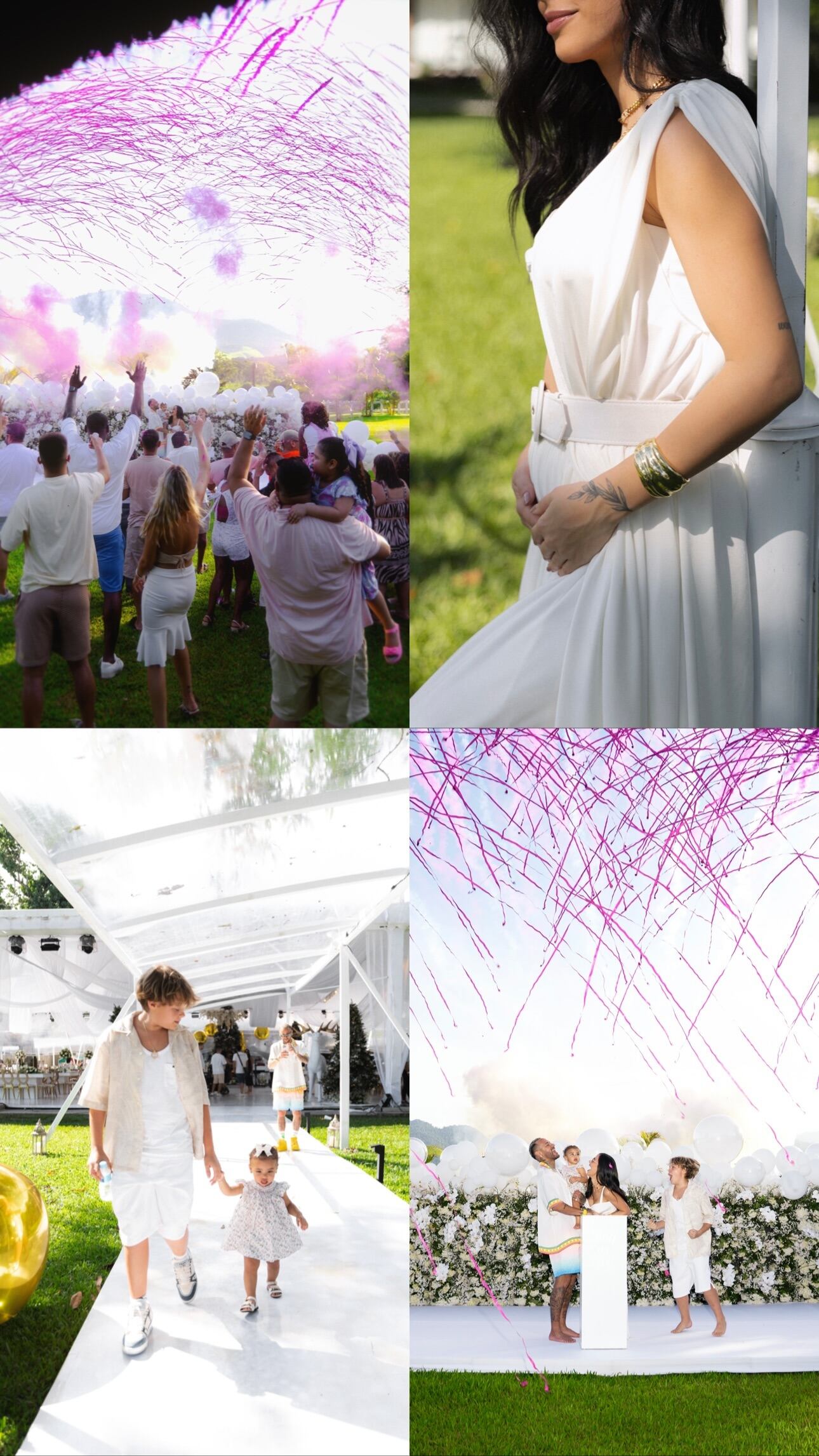 Neymar organizó un mega evento en el contexto de Navidad donde anunció que será padre por cuarta vez