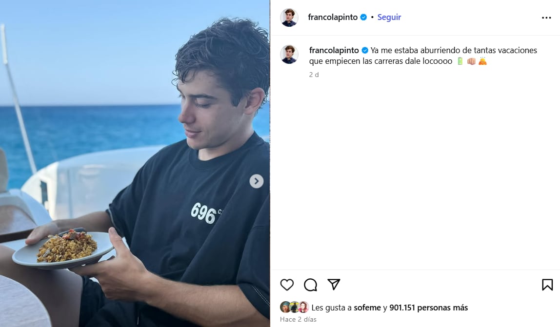 El argentino se tomó un merecido descanso para afrontar lo que resta de la temporada