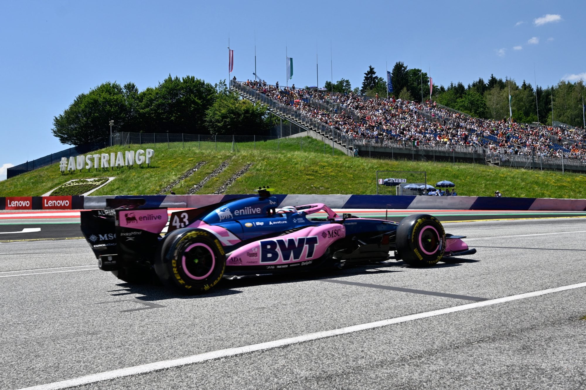 Franco Colapinto, en la pista de Spielberg (Austria)