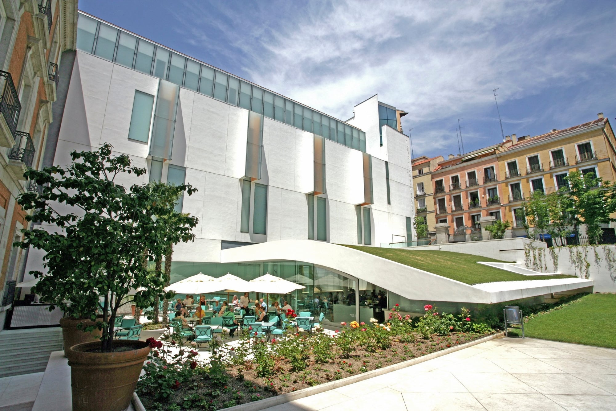 El patio de la sede actual del Museo Thyssen, en Madrid