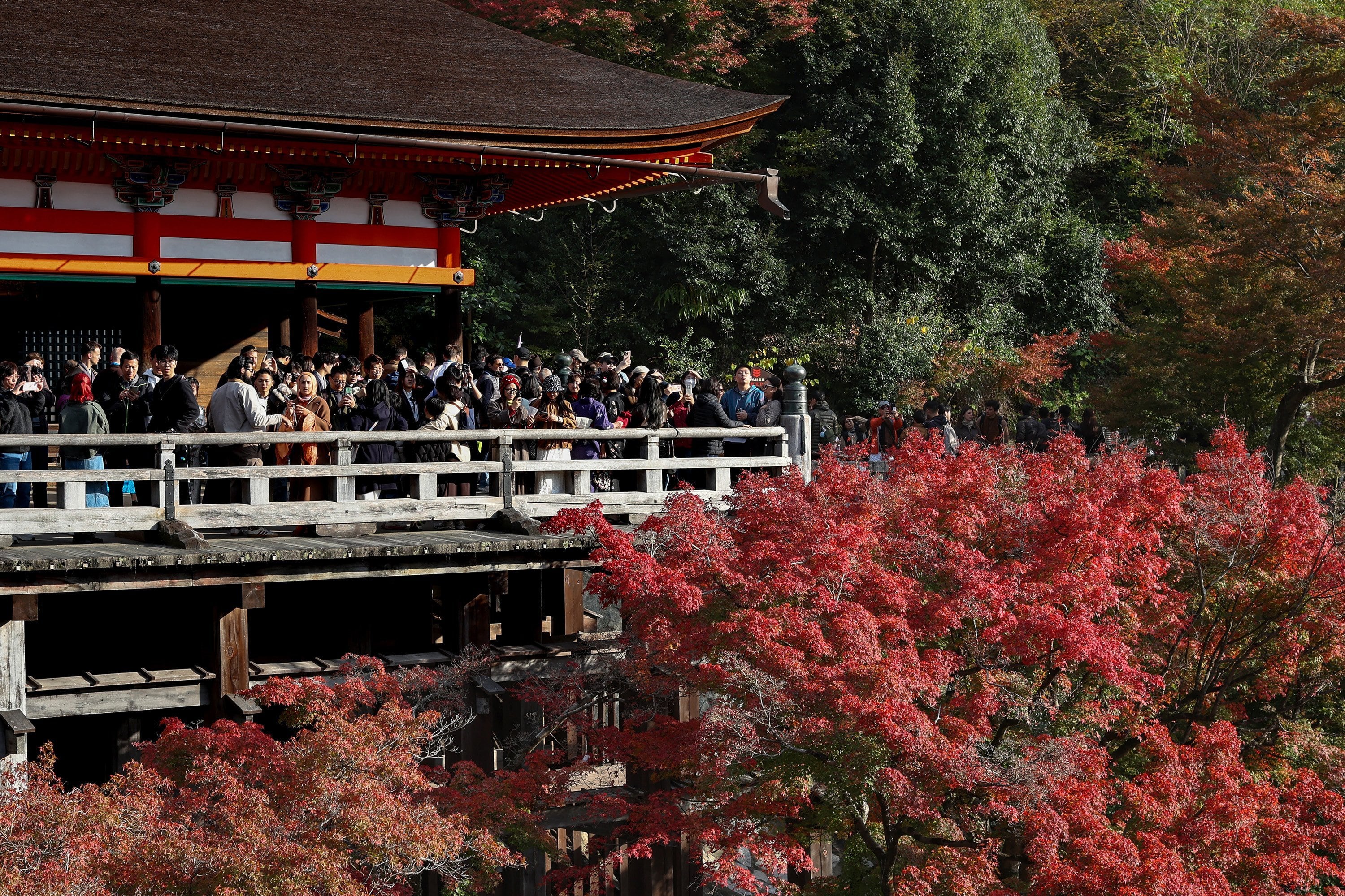 Turistas en Kioto, en noviembre pasado