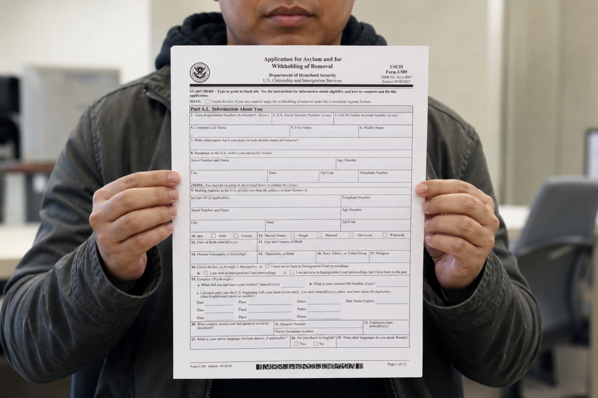 El formulario de asilo que Uscis rechazará desde el 28 de agosto si se usa la versión anterior