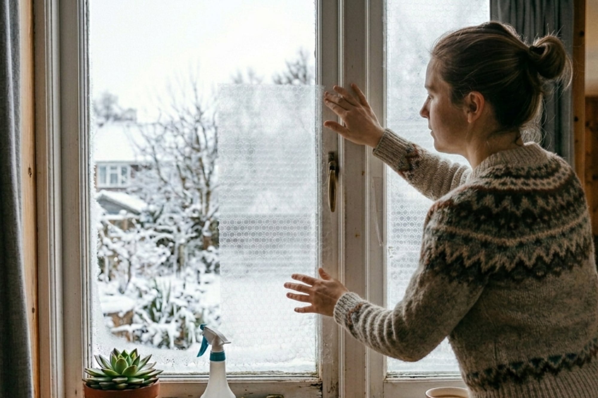 El truco finlandés para aislar las ventanas del frío