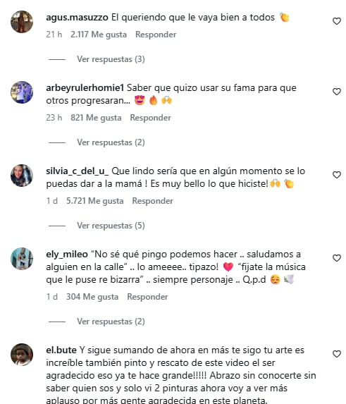 Los comentarios de los usuarios tras oír el audio