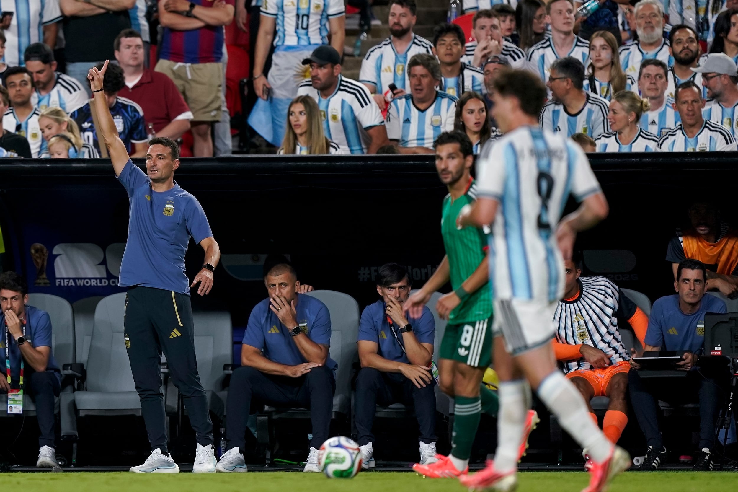 En la conferencia de prensa, Lionel Scaloni rescató el juego, la entrega y el sacrificio para plasmar un resultado contundente frente a Argelia