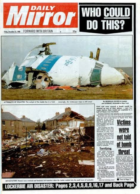 La tapa del Daily Mirror a pocos días del atentado