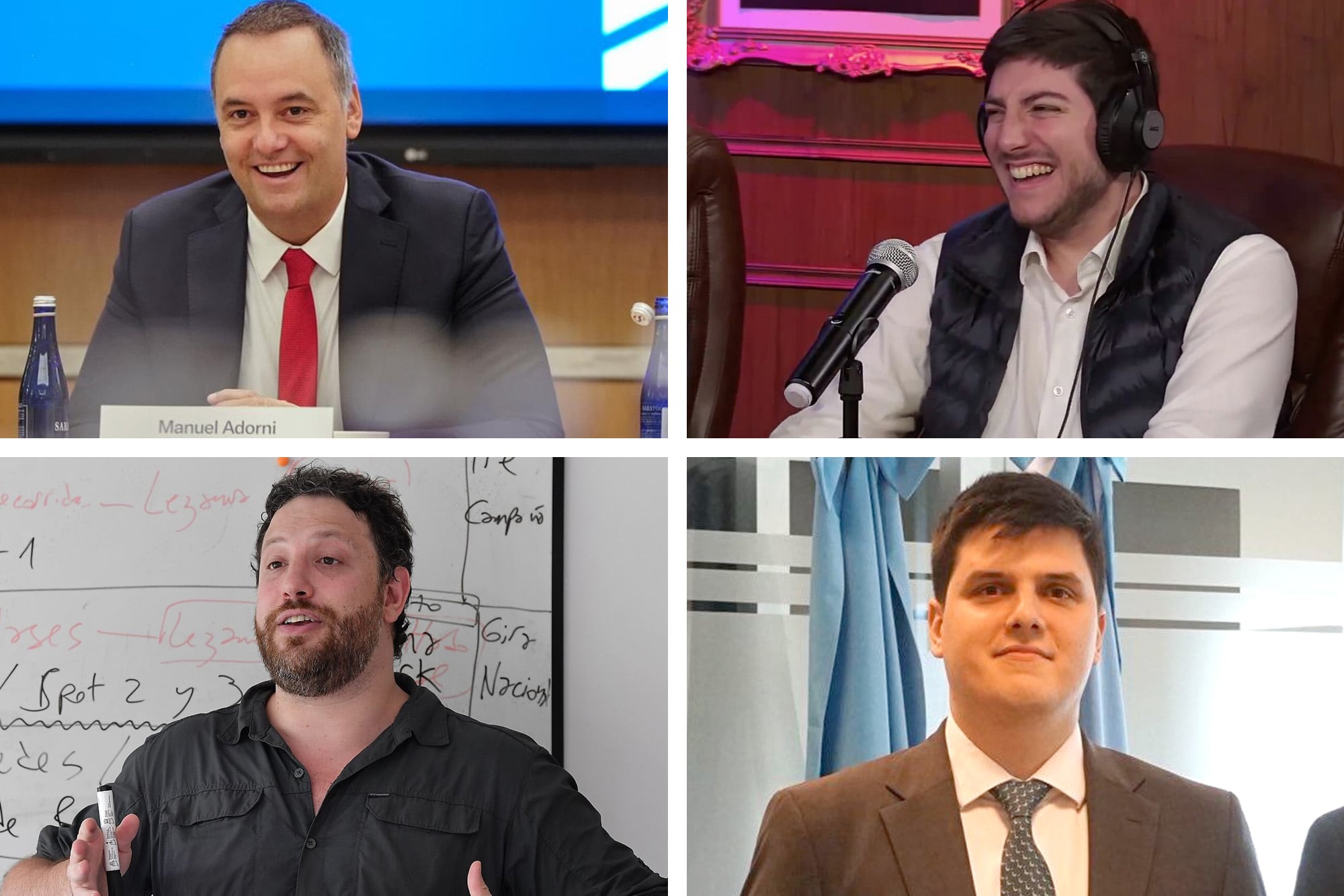 Javier Milei, en vivo: las últimas medidas del Gobierno 5 Manuel Adorni, Juan Pablo Carreira, Santiago Oria, Federico Napoli