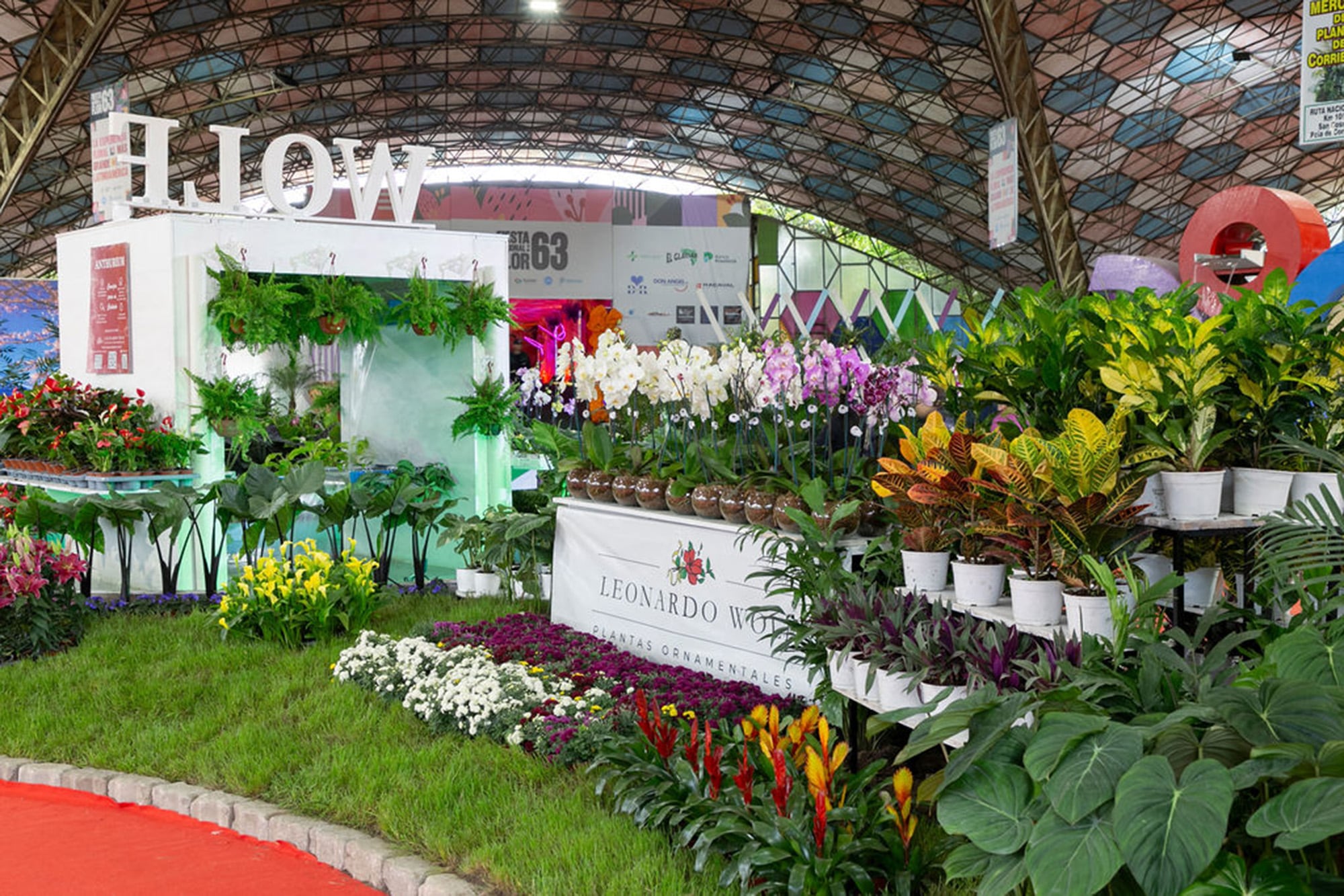 Plantas y flores son las protagonistas en los pabellones de Escobar