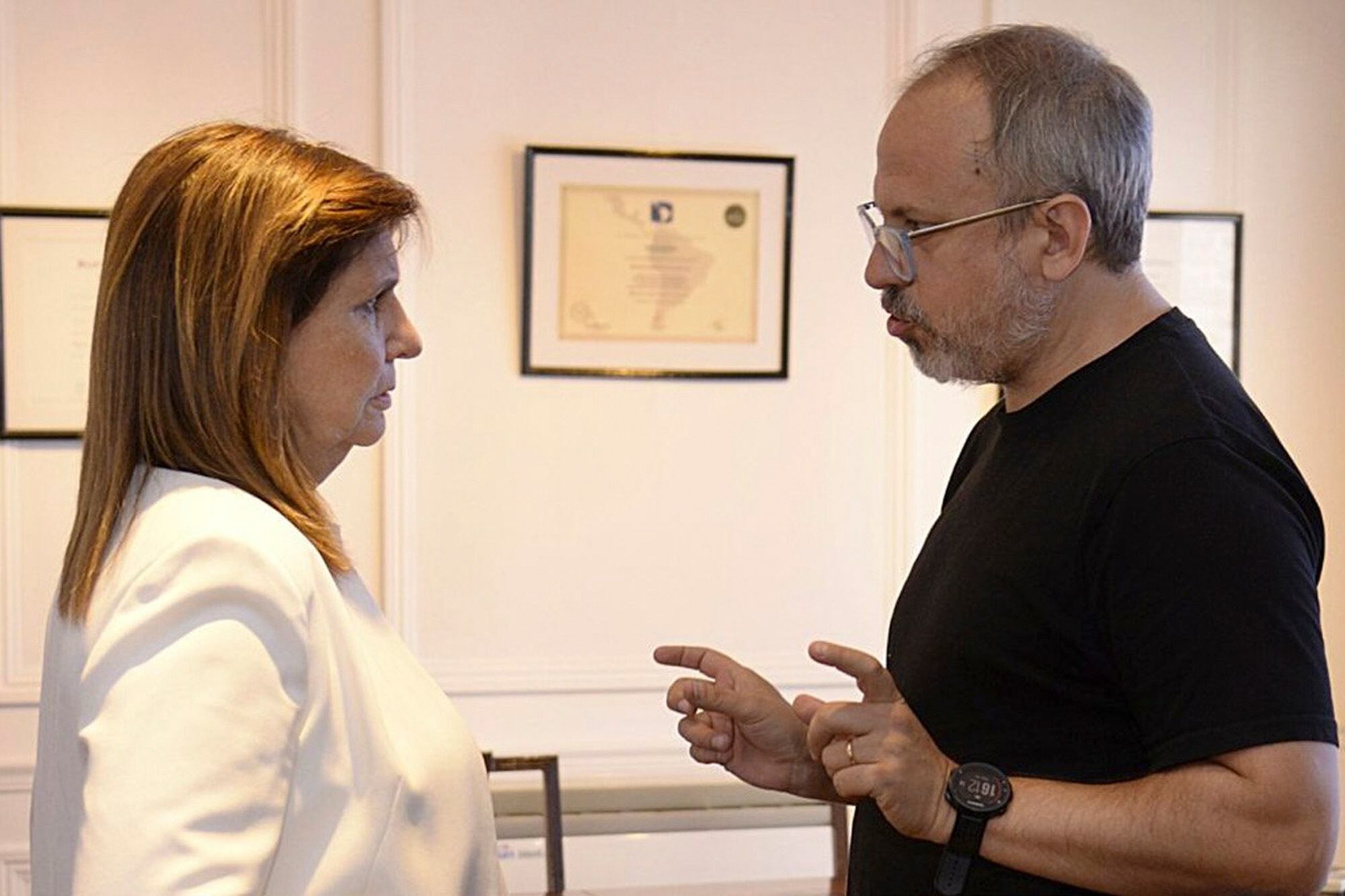 Patricia Bullrich y Diego Valenzuela