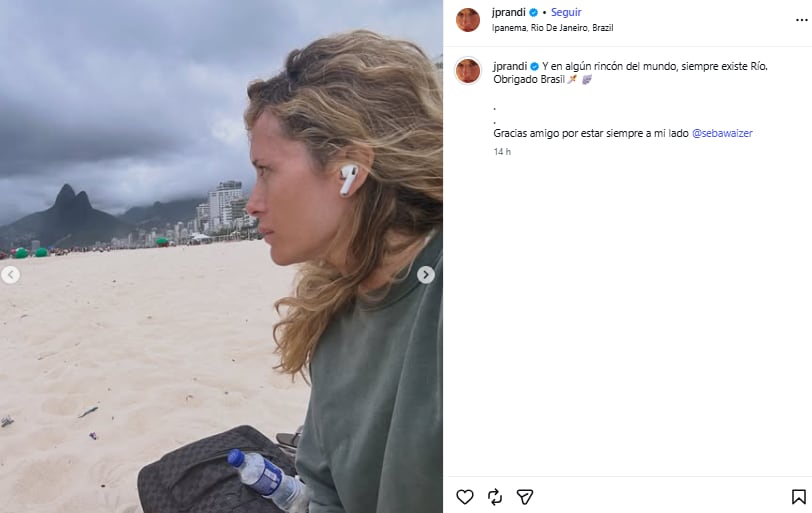 La modelo decidió mantener cerrados los comentarios de la publicación (Foto: Instagram @jprandi)