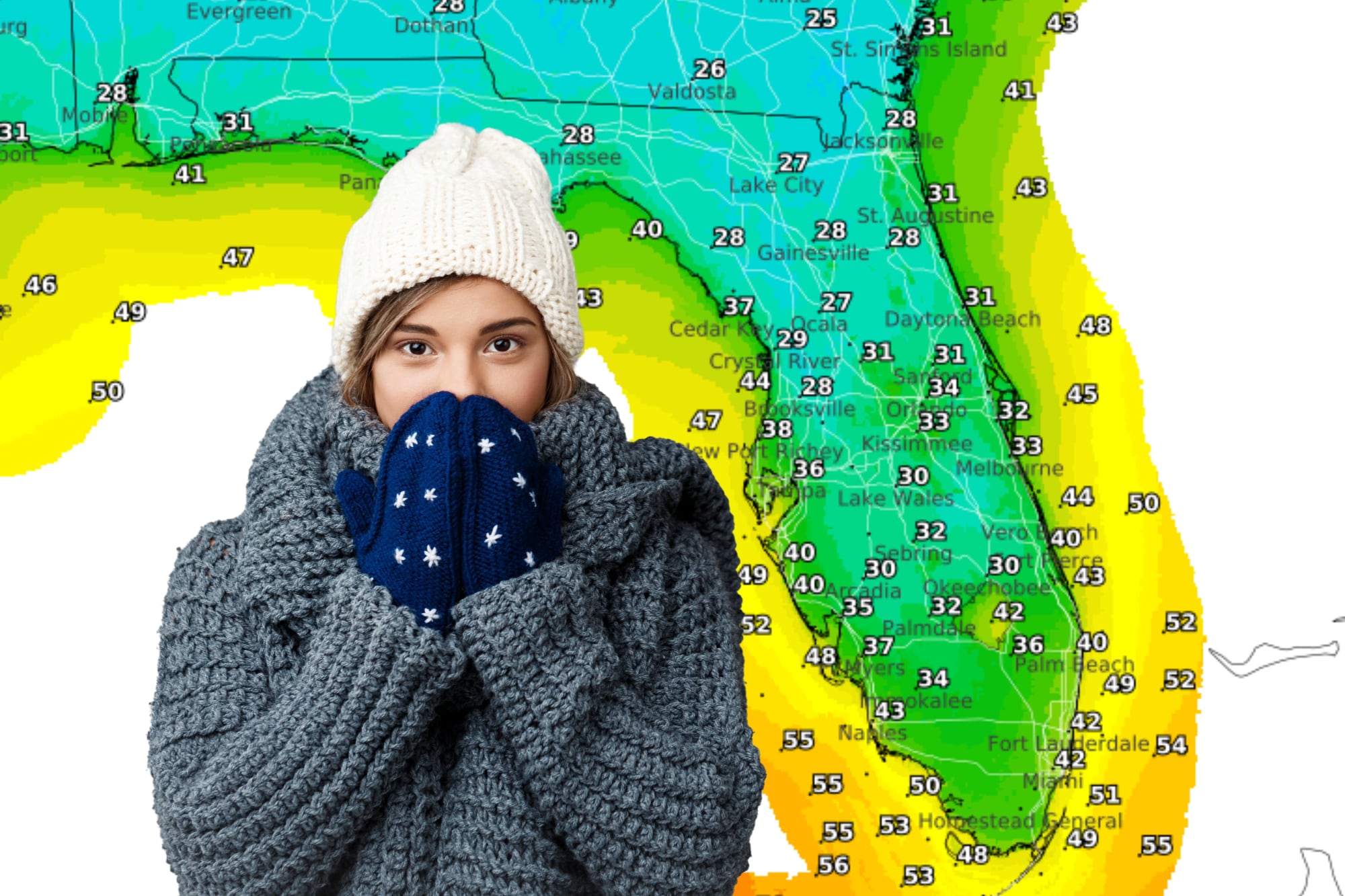 Vuelve a bajar la temperatura en Florida: a cuánto llegará la ola de frío en Miami