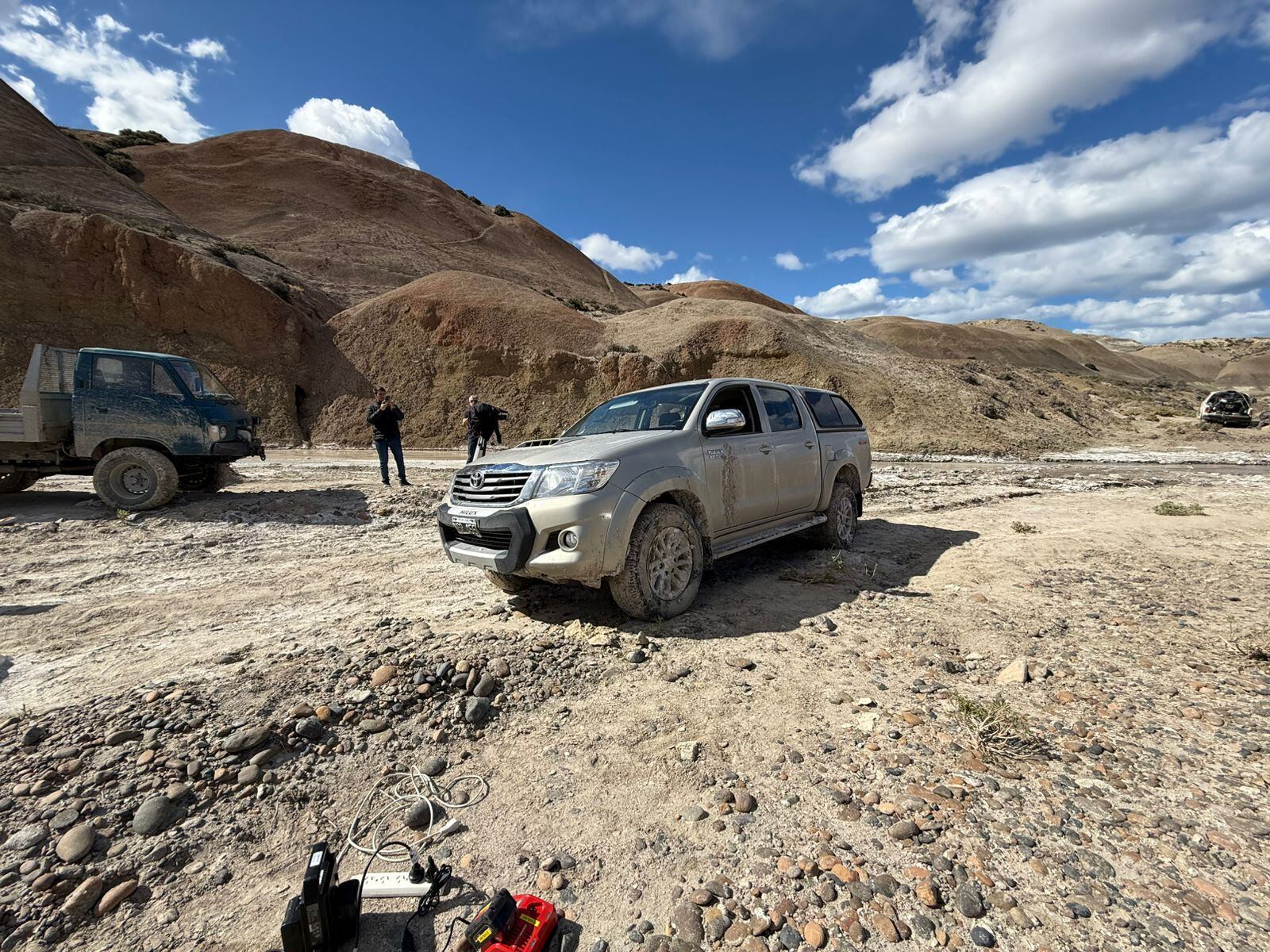 La camioneta en la que se trasladaba la pareja en Puerto Visser es la única prueba recolectada hasta el momento por la polícía.