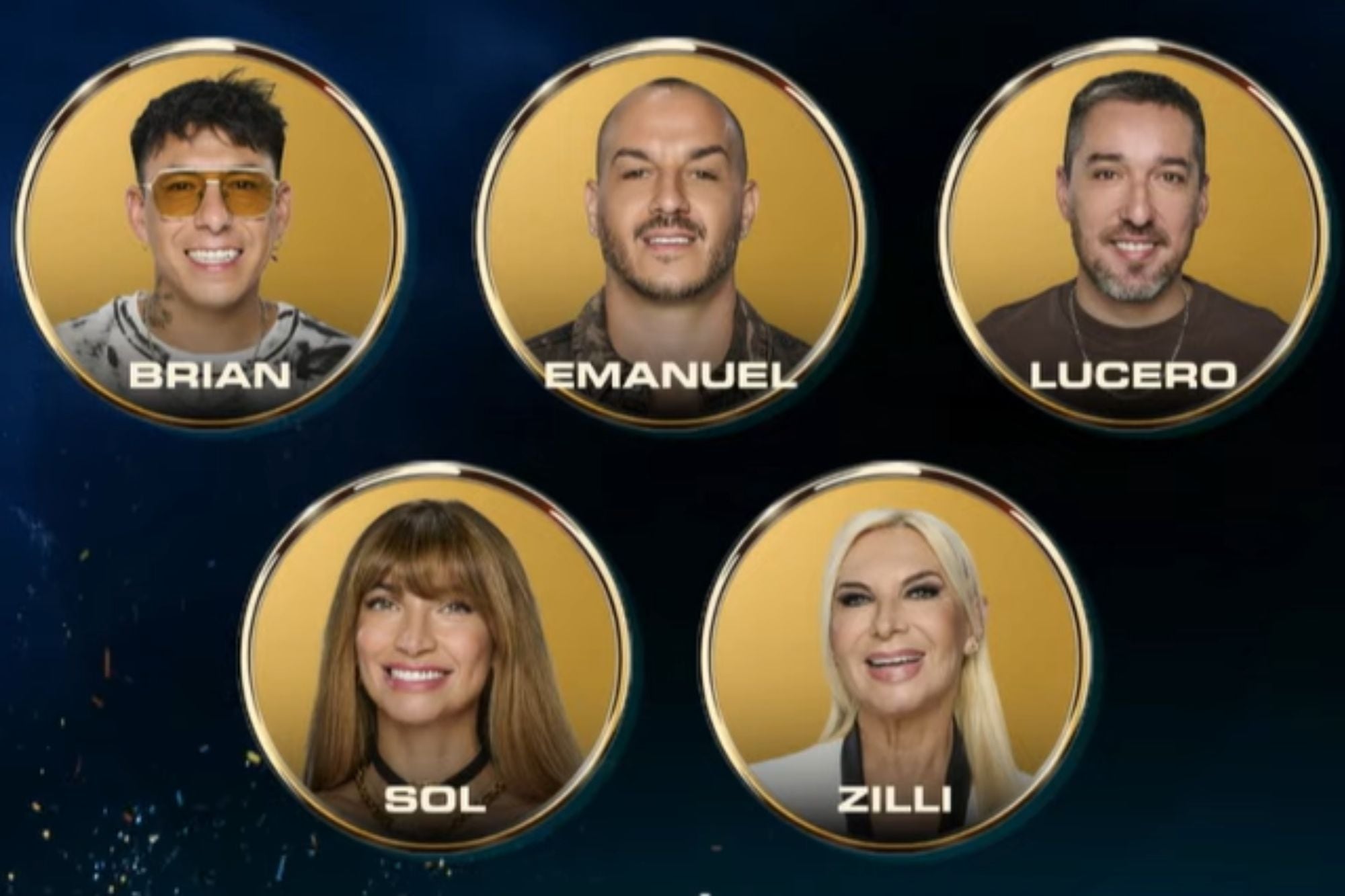 La primera placa de eliminación quedó con Brian, Emanuel, Lucero, Sol y Zilli