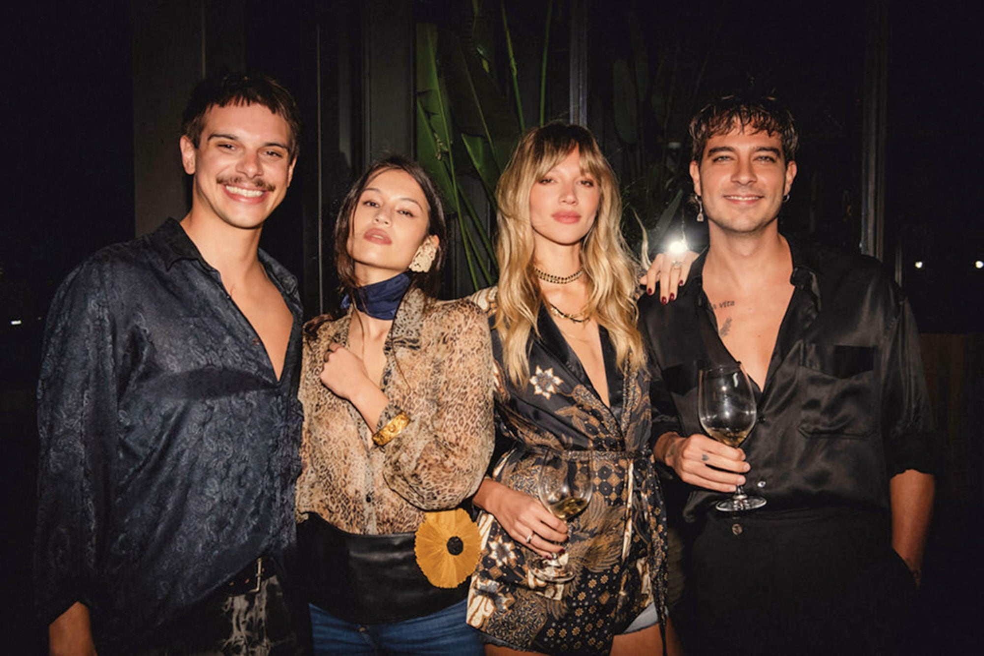 Salvador Irusta, Jazmín Agulla (hija del publicista Ramiro Agulla), la modelo Agos Barbagelata y Joaquin Rozas