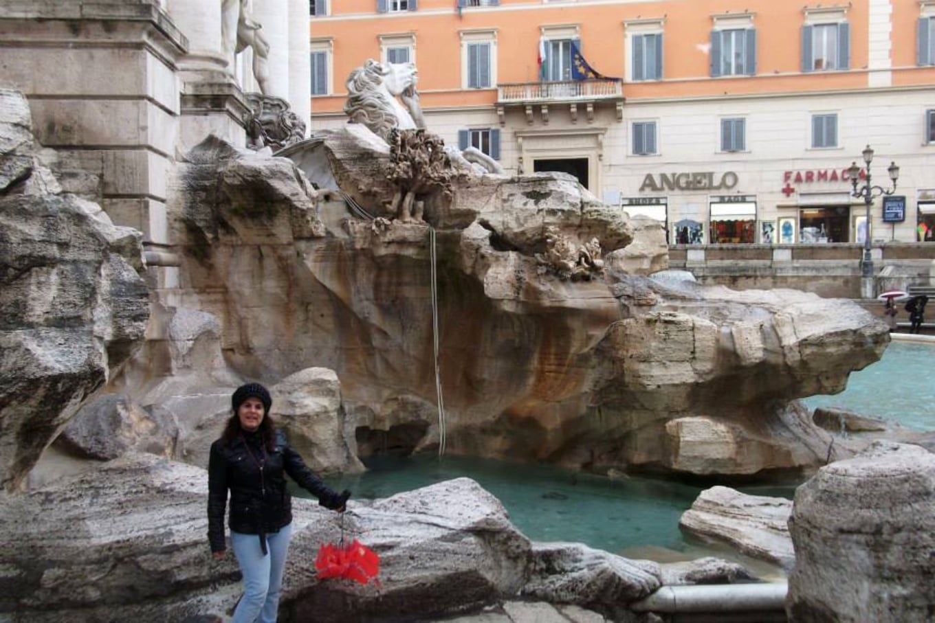 Silvia en Roma.