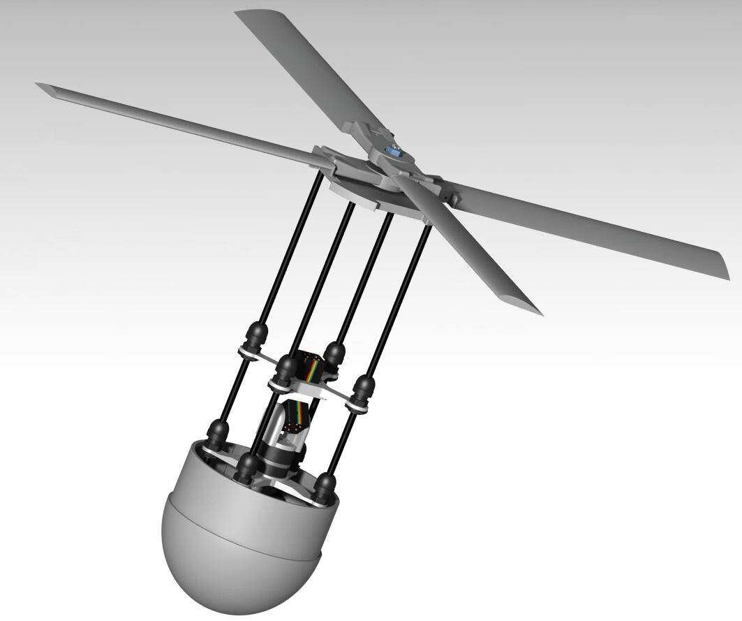 Modelo del payload diseñado por el equipo SEDS ITBA para la competencia CanSat 2025.