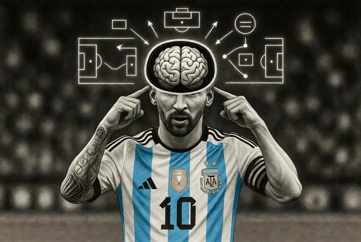 Por qué Lionel Messi encuentra espacios donde nadie más los ve: la respuesta está en su cerebro