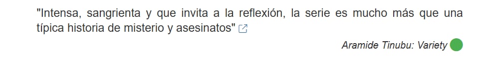 Algunas de las críticas que recibió Sacrificio en sangre (Foto: Captura FilmAffinity)
