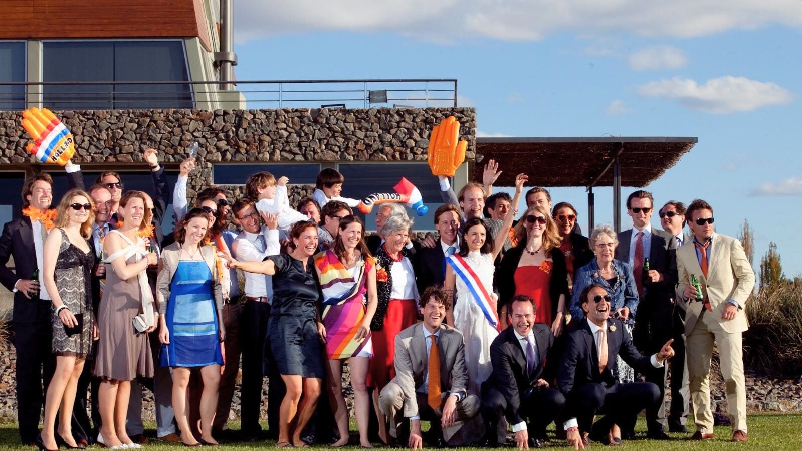 A todo color: el día que se casaron el holandés y la argentina