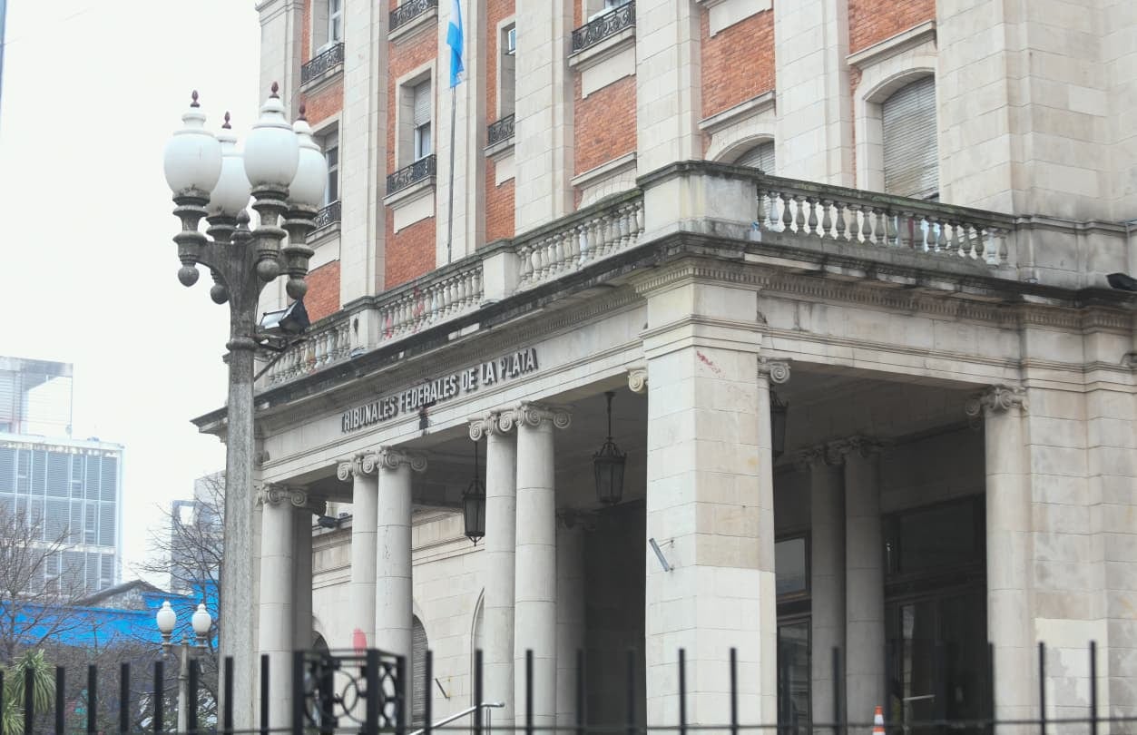 Los Tribunales Federales de La Plata donde están declarando las dos exfuncionarias de la Anmat