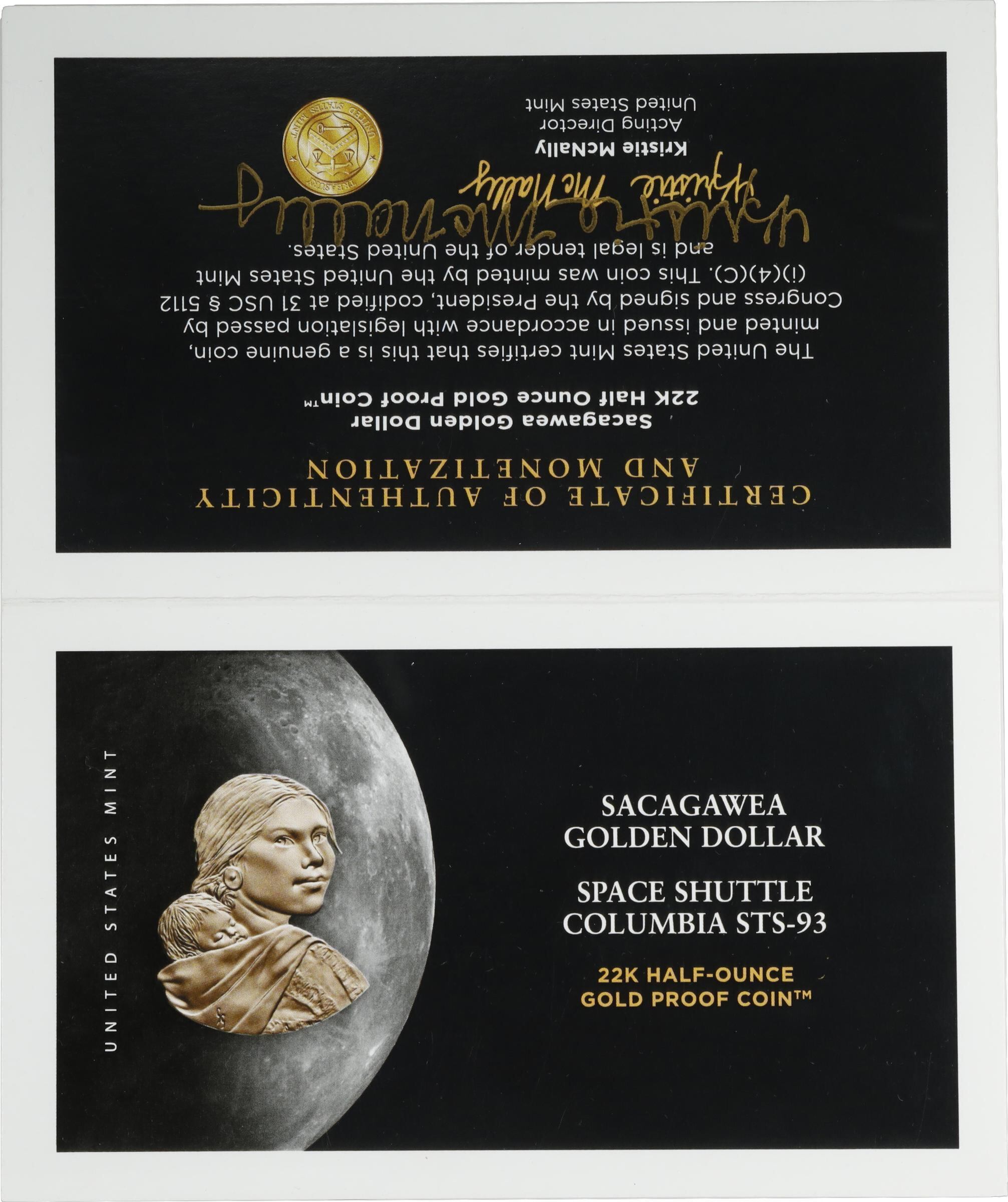 La venta incluyó los certificados oficiales de la moneda