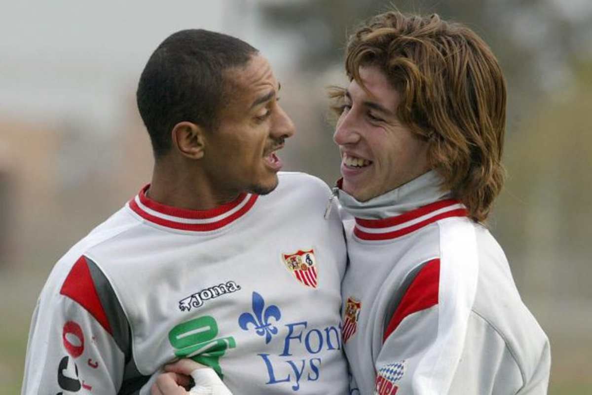 Darío Silva y Sergio Ramos, cómplices en Sevilla. El uruguayo sueña con volver a trabajar con el defensor