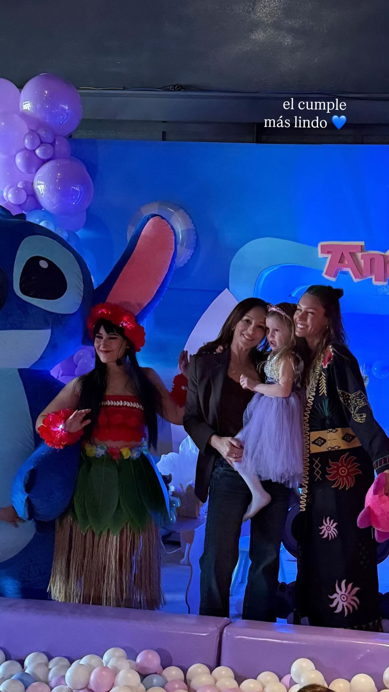 El cumpleaños de Ana García Moritán fue con temática de Lilo y Stitch