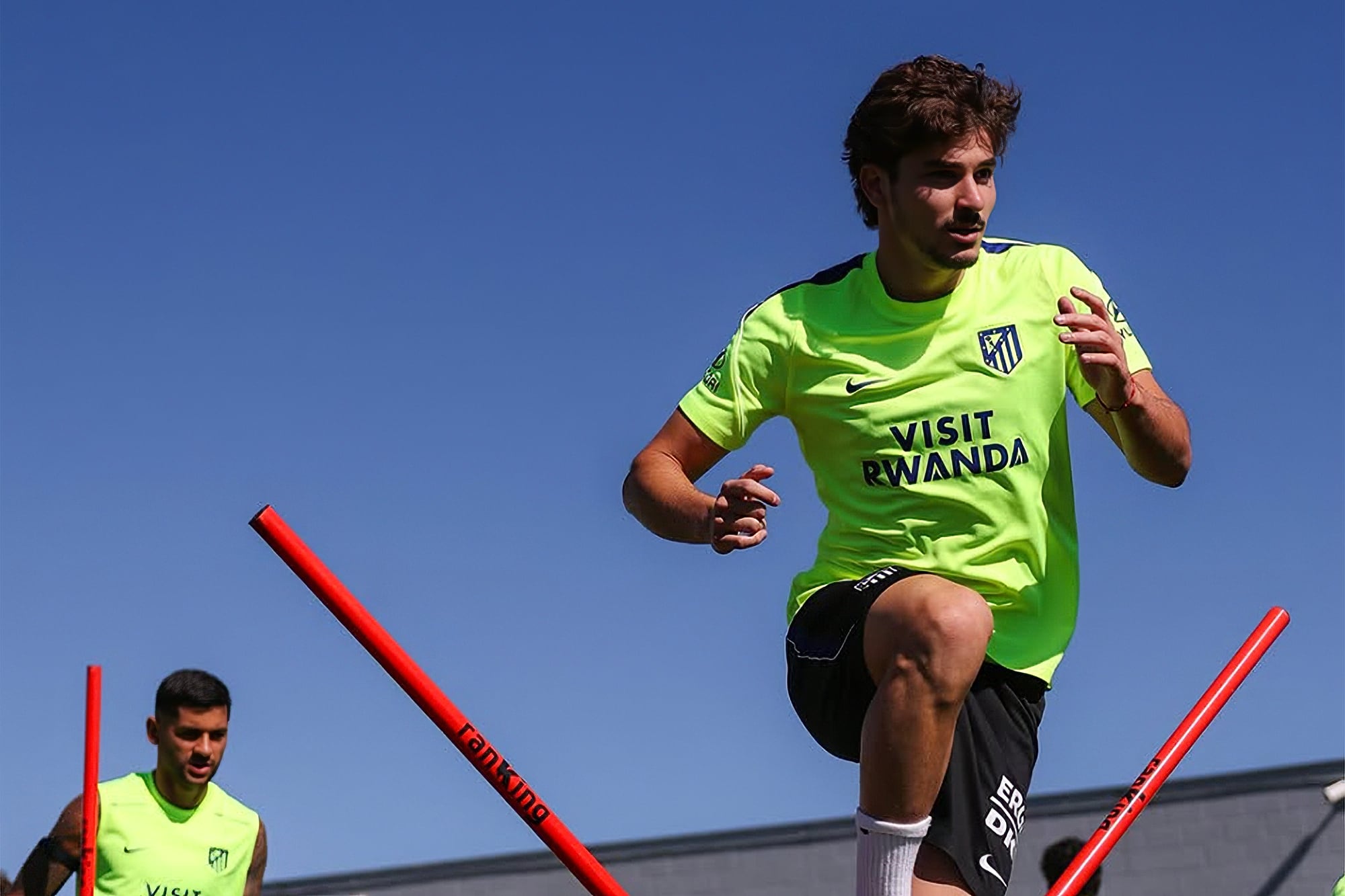 Julián Álvarez, en el entrenamiento de Atlético de Madrid
