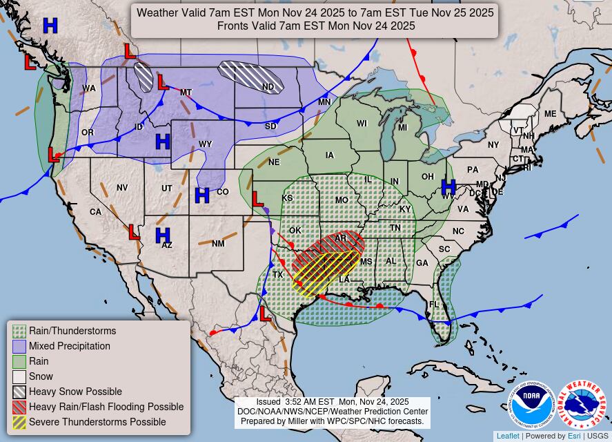 Sectores de Texas previamente afectados por lluvias cuantiosas volverán a quedar expuestos a desbordes repentinos el lunes debido a la saturación del terreno