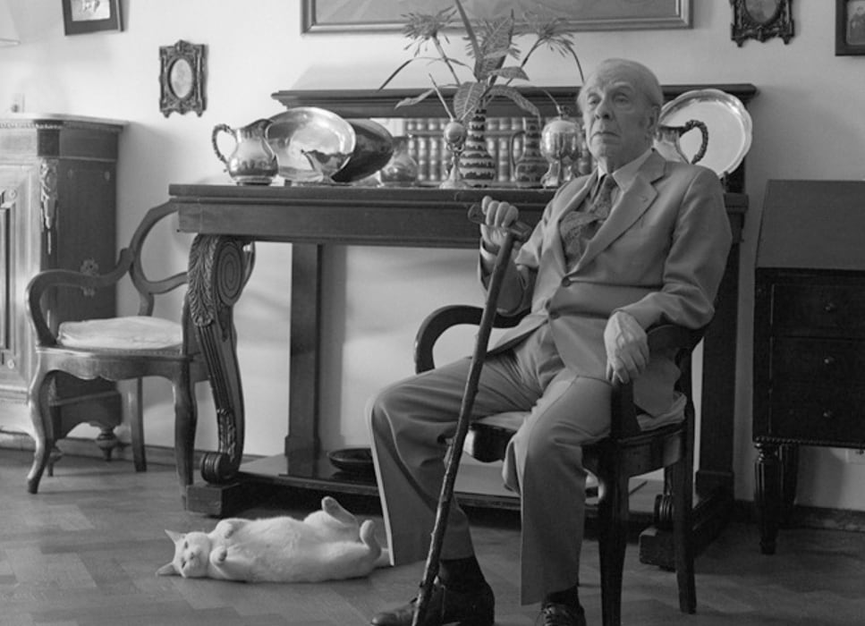 Jorge Luis Borges tuvo dos gatos: Odín y Beppo (en foto)