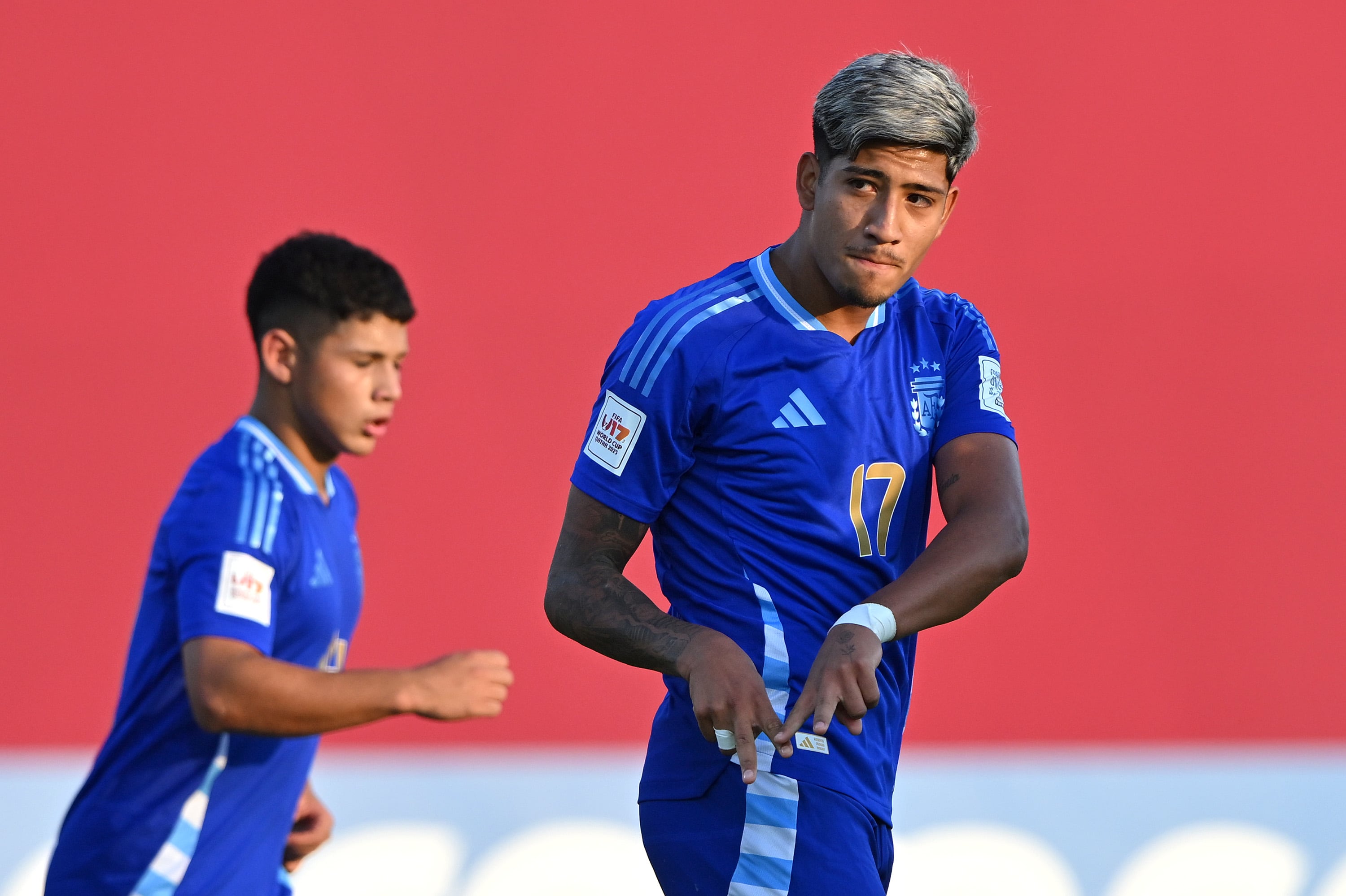 Mateo Martínez, uno de los jugadores de mejor rendimiento en la selección argentina Sub 17 durante el Mundial