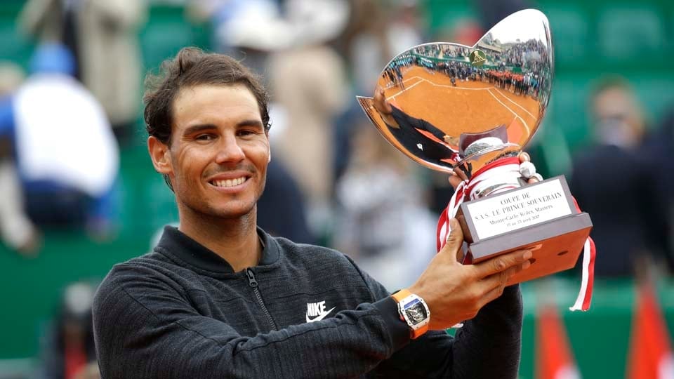 Rafael Nadal es el máximo ganador de la historia del Masters 1000 de Montecarlo por amplia diferencia