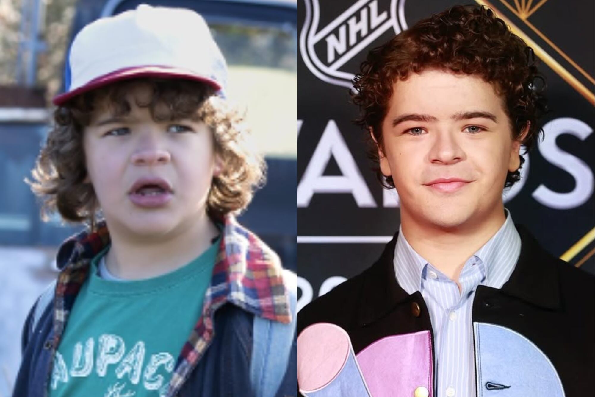 A los 13, Gaten Matarazzo interpretó por primera vez a Dustin Henderson en Stranger Things; actualmente tiene 23 años (Foto: Netflix / Instagram @gatenmatarazzo)