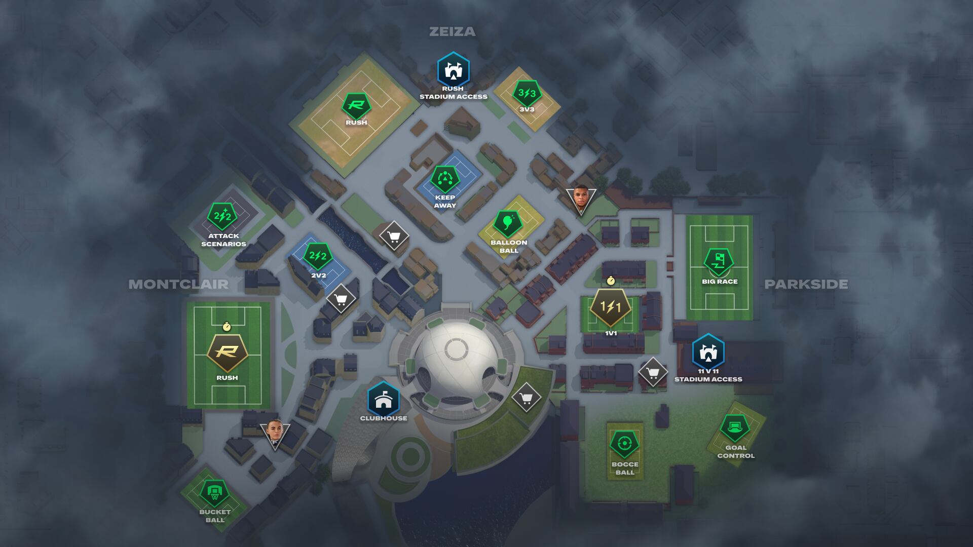 Una de las novedades del EA FC 27 es The Grounds, un mundo abierto con tres barrios; uno de ellos es Zeiza, inspirado en nuestro país