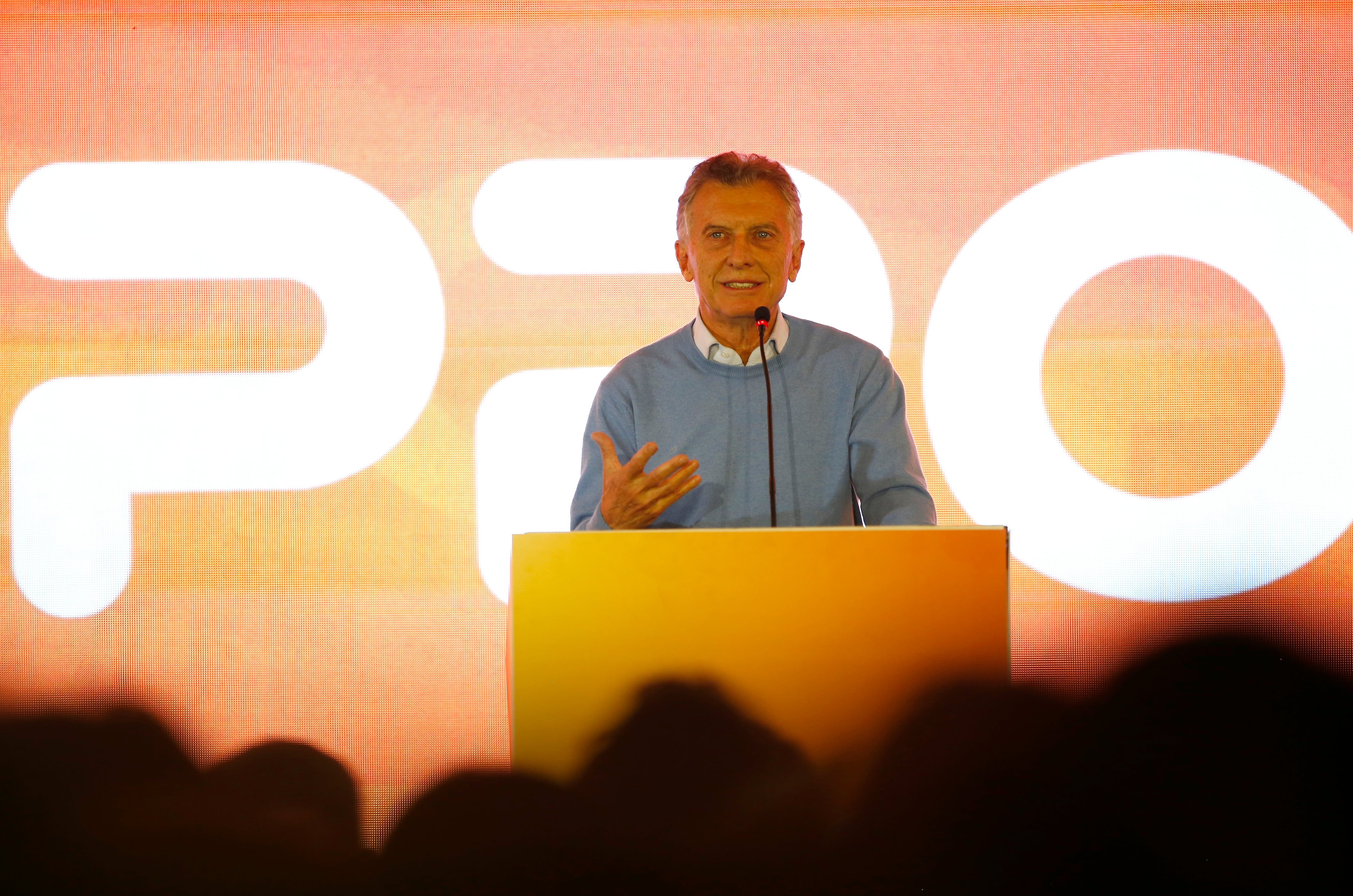 Mauricio Macri, el viernes, en un acto del Pro en Mar del Plata