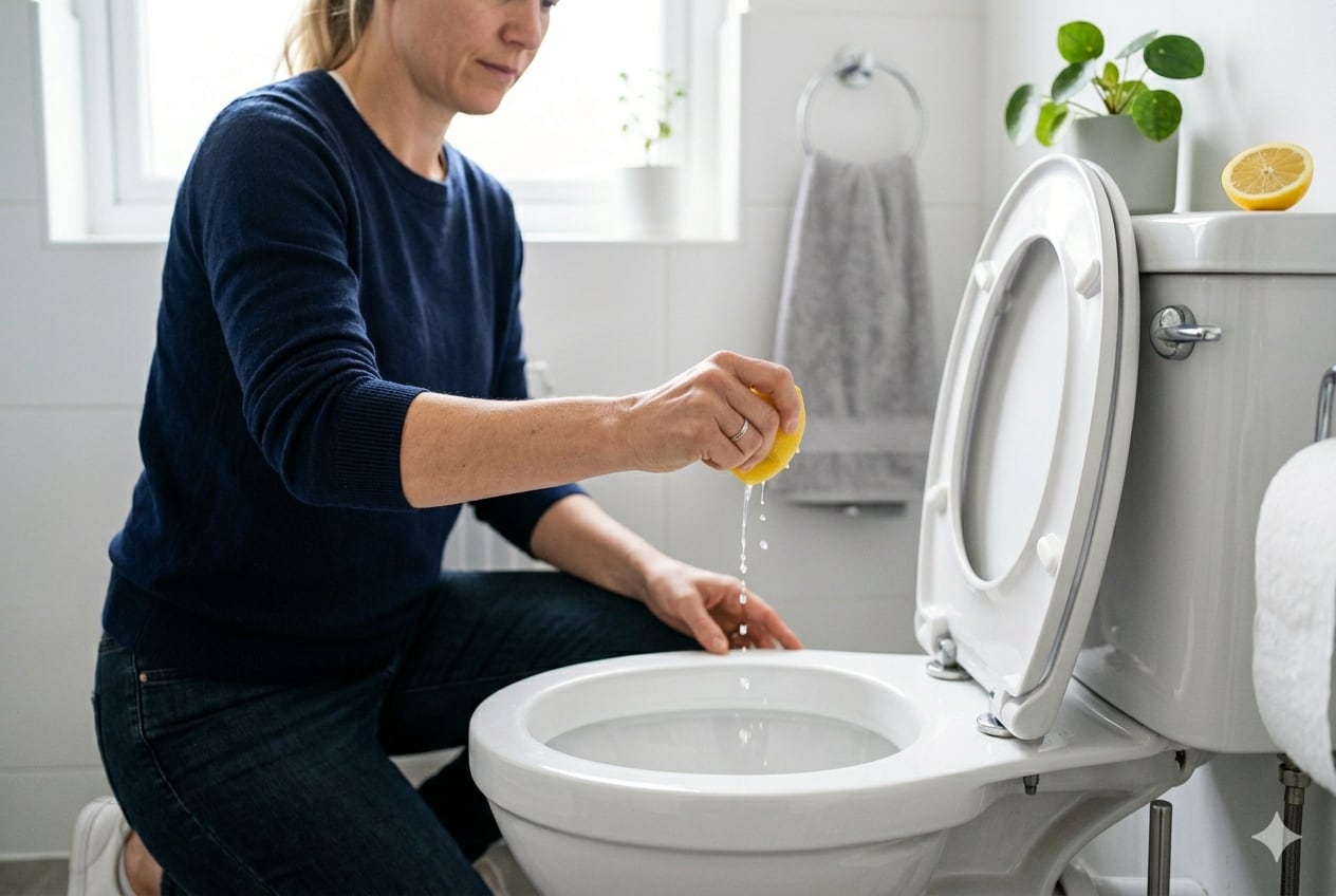 Los beneficios desconocidos de tirar jugo de limón en el inodoro