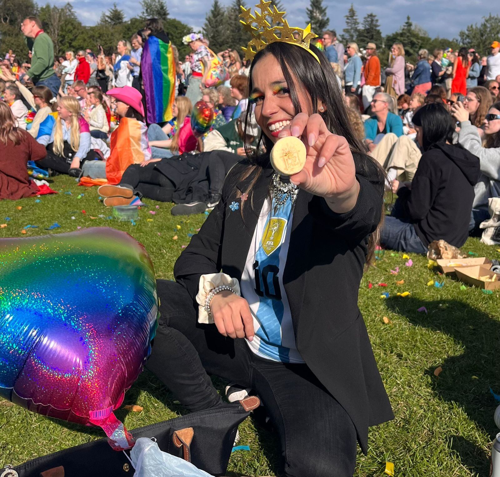 Carla Valvo está en Reikiavik con su emprendimiento de alfajores.