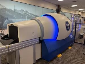 La máquinas de la TSA utilizan tecnologÃa de detección por tomografÃa computarizada
