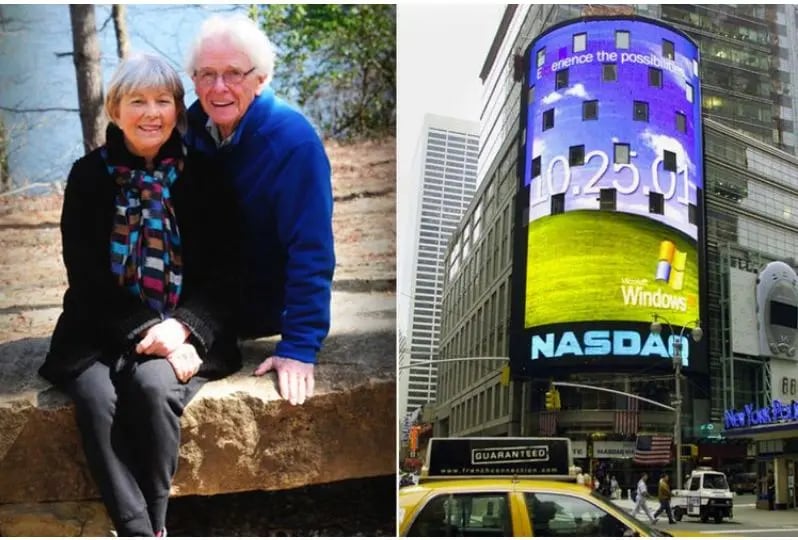 Chuck O'Rear y Daphne Larkin (izquierda) y