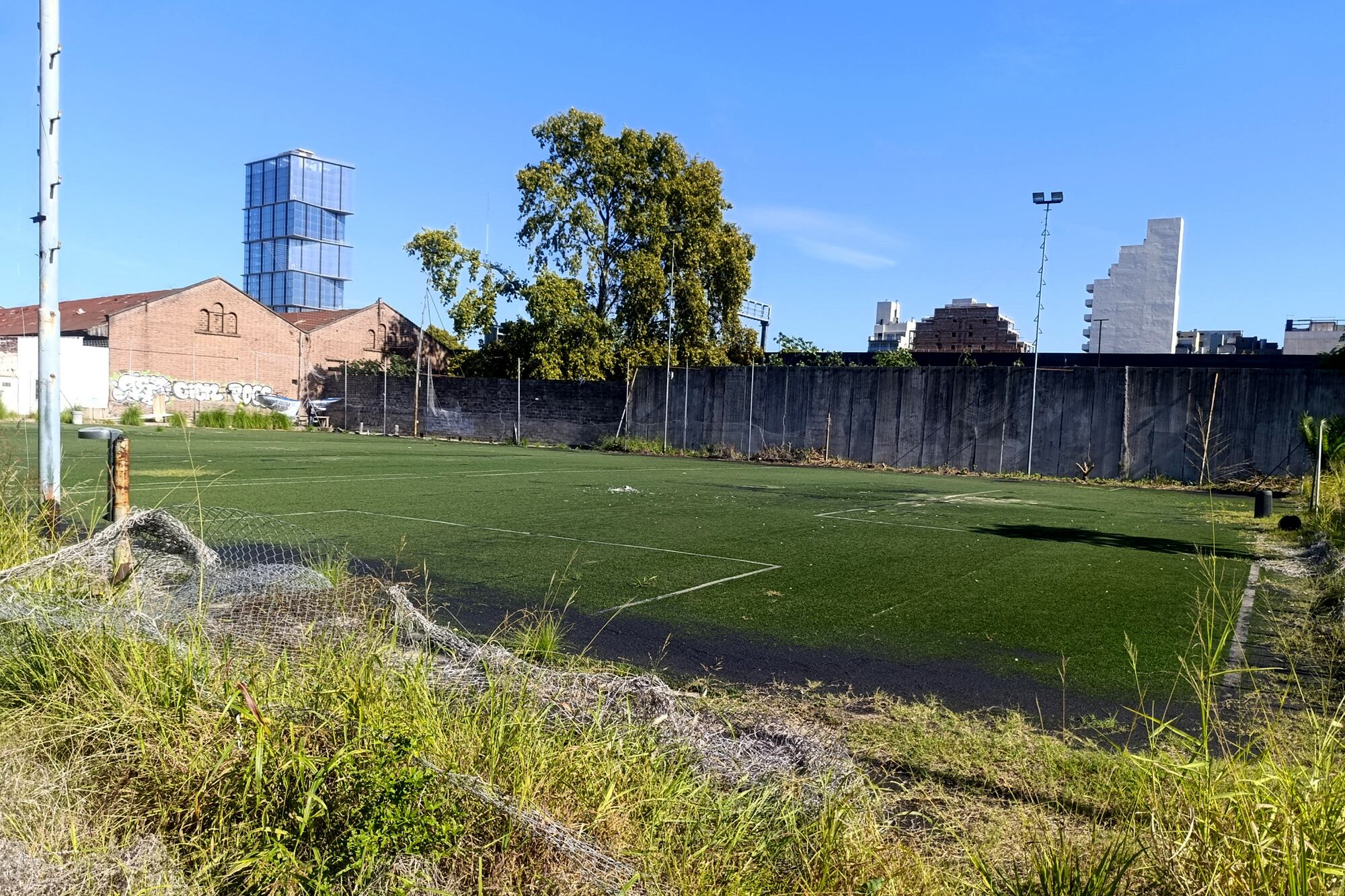 Actualmente es un baldío ferroviario