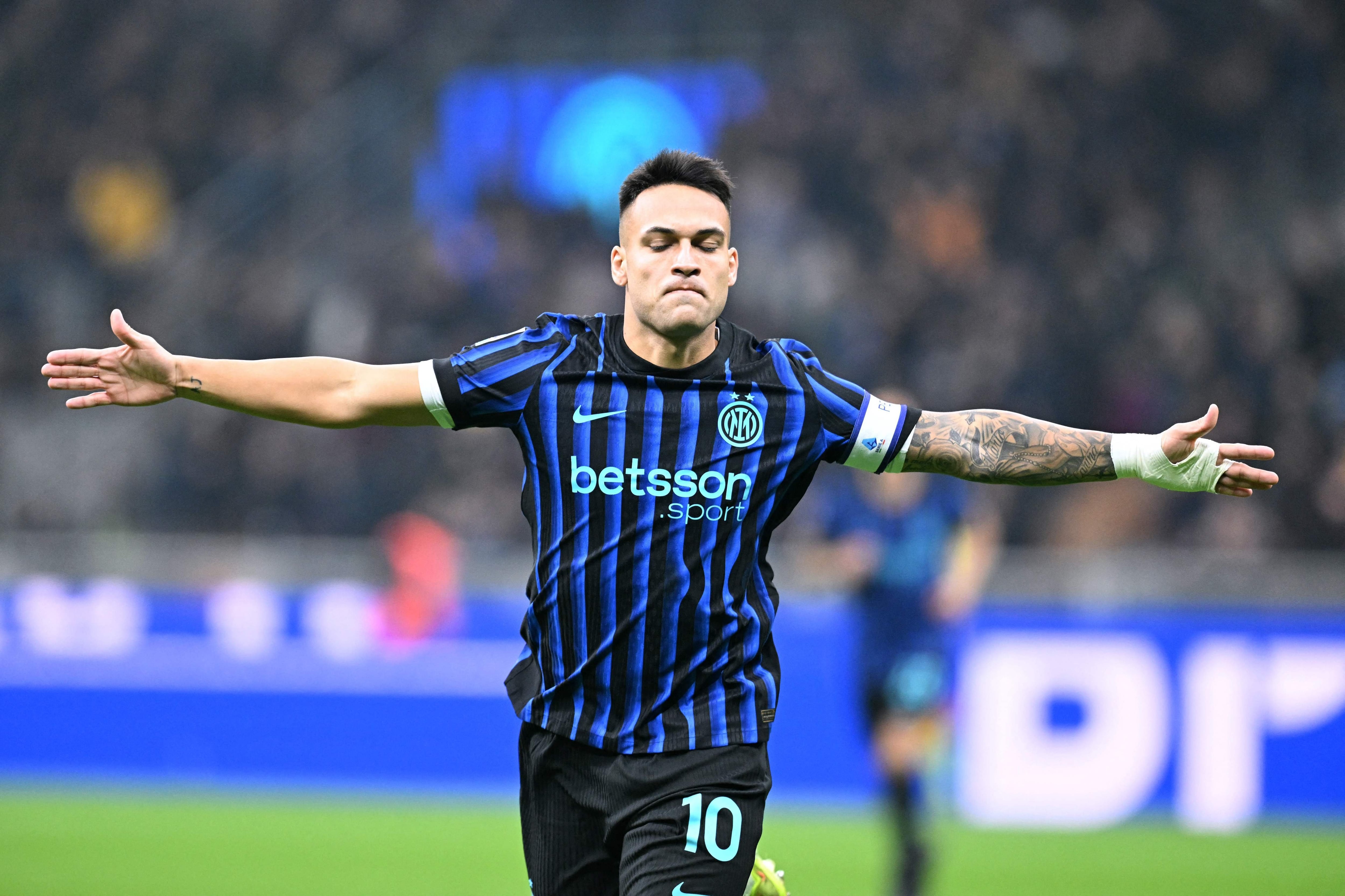 Lautaro Martínez juega en Inter el clásico de Milán, por la Serie A