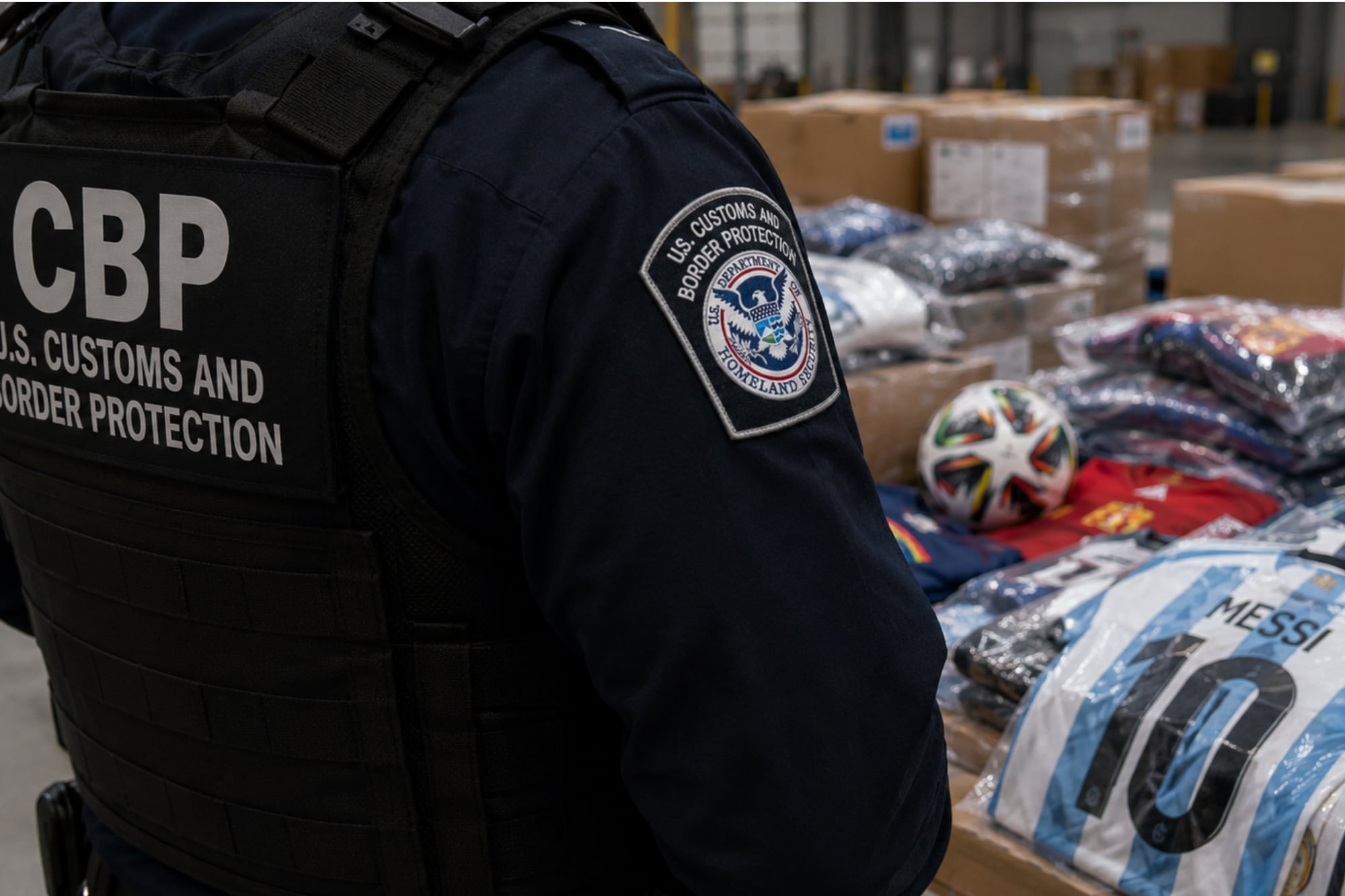La CBP secuestró en Houston camisetas de Messi y casi US$9 millones en mercadería del Mundial
