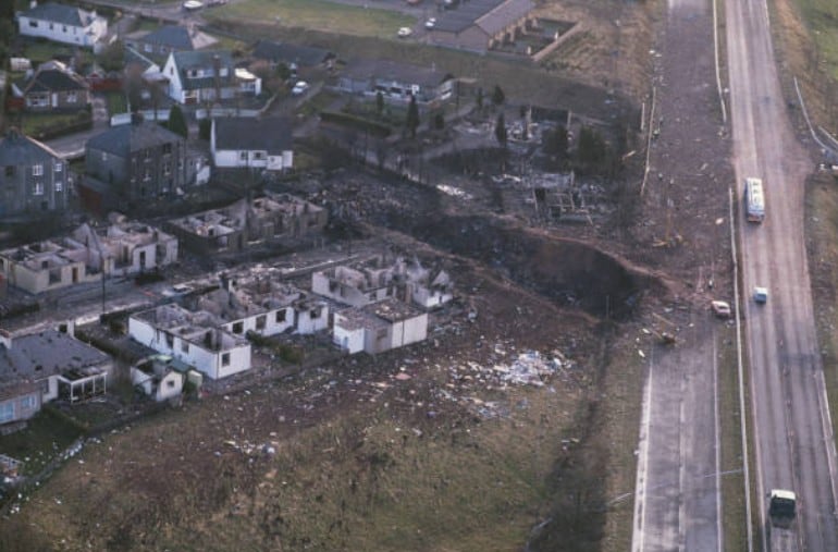 El golpe del impacto dejó un cráter de 47 metros de largo (Foto: Getty Images)
